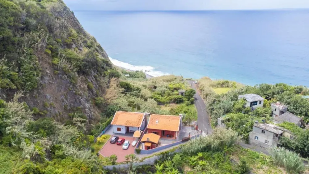 Private pool of Casa del Mar facing the Atlantic at Ponta Delgada on Madeira's north coast