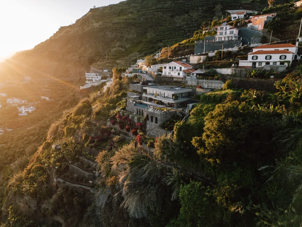Mea Suna — clifftop luxury villa 160 metres above the Atlantic at Arco da Calheta, southwest Madeira